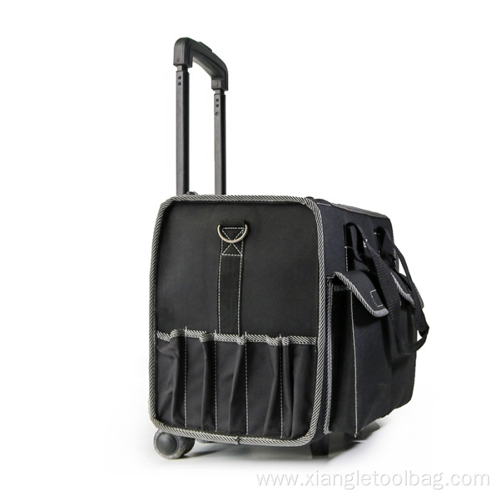 Waterproof Polyester Rolling Trolley Tool Bag with Wheels